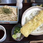 虎屋 - ざる蕎麦　穴子塩天丼セット