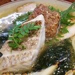 ラーメン巌哲 - 天然真鯛使用「真鯛若竹」