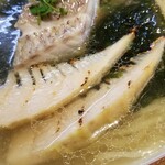 ラーメン巌哲 - 天然真鯛使用「真鯛若竹」