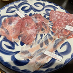 リボリータ エ サルメリア - 生ハム3種盛り合わせ