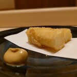 佐たけ - ホワイトアスパラのフライ