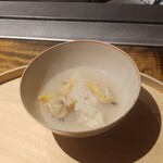 温石 - 浅利のお出汁で(T_T)