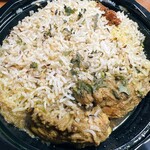 東インド ベンガル料理専門店インディアンスパイスファクトリー - 米が汁吸ってるけどまいう〜^ ^