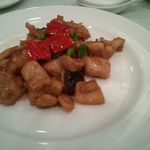 中国料理 富翠珠 - メインの鳥肉とカシューナッツの炒め物