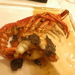 トラットリア・アルベロ - 勝浦産活き伊勢海老　黒トリュフ乗せ