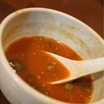 麺屋 高橋 - スープ割り