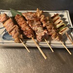 居酒屋もんし - 串焼きの盛合わせ