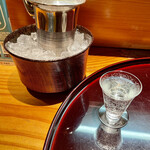 Gion Namba - 先ずは伏見の蒼空の純米吟醸を冷酒でいただきます
