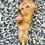 Pontochou Yakitori Torihara - はらみもとてもあっさり　薬味を使う前提で焼いてあるようです