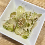 かつぎや - 青搾菜はあっさりしているのでスターターにぴったりです