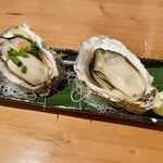 魚の中俣 - 陸前高田の雪解け牡蠣 生と焼きで