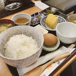 Shinshindou - 朝ご飯セット750＋追加トッピング玉子焼き250