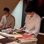 たかおか - エンリケの安倍大将と高岡さんの揃い踏み。高岡さんも嬉しそう。