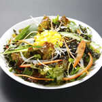 Bimi choregi salad with Korean seaweed