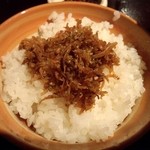 Dennoshi Ori - じゃこご飯　味染みててうまし！