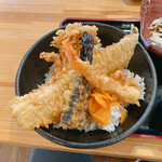 Tempura Hiroba Shokudou - 4種盛天丼です。（2022.4 byジプシーくん）
