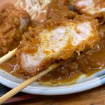 とんかつ 栄ちゃん - 左端の脂身が◎◎◎◎◎◎◎◎◎◎◎◎◎