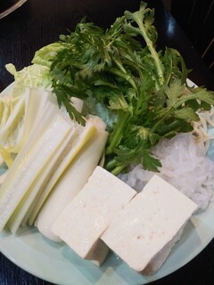 立川 すえひろ - 食べ放題コースすき焼orしゃぶしゃぶの野菜うどん盛り