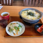 菜々家 - ★菜々家のレイトランチ（鶏肉と野菜の塩ぞうすい・白玉ぜんざいと抹茶アイス・712円税込）★