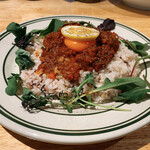Calibar Hiroshima - キーマカレー卵黄トッピング