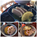 Minou Saryou - ＊お魚料理は「鰆のたたき」と「焼き鰆」。たた一切れ口にしたのですけれど、いいお味でした。 焼き鰆も美味しかったそうです。