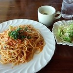 風のアトリエ - ベーコンと春キャベツのトマトスパゲッティ―（ランチ）