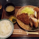 Katsuretsu Asuka - お好み定食（あじ、サーモン、いか、カニクリームコロッケ）