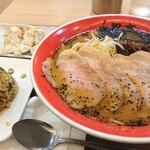 熊本ラーメン 黒亭 - 黒亭とんこつ餃子・チャーハンセット