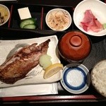 和食Dining　うお座 - さば塩焼きとミニ刺身定食