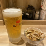 餃子とカレーザンギの店 点心札幌 - 冷え冷えビア　イケメン