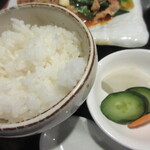 おいしい台所12カ月 - おかずが多いので、ご飯は半分で。