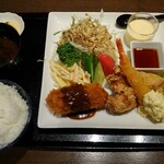 味くらぶまさや - ミックスフライ定食