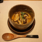 鮓 きずな - 岡山原木椎茸と山椒の茶碗蒸し