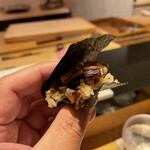 鮓 きずな - 焼き穴子 おにぎり風 宮城 一番海苔