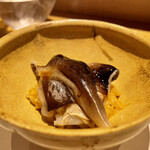 鮓 きずな - 大阪湾 とり貝 淡路島紫雲丹の混ぜご飯