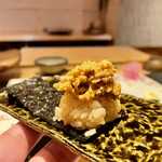 鮓 きずな - 余市あん肝 奈良漬け、三重県伊勢湾 一番海苔