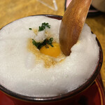 旬ものと日本酒 とみ笑 - 名古屋コーチンのTKG