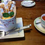 窯右衛門 - プリンパフェ、アールグレイ