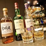 Brasserie & Bar La Gare - 宮城峡ピーテッド、グレンリベット12年生、グレンリベット14年