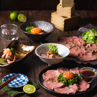 Beef mariage with Japanese sake that comes true with Kuroge Wagyu beef ♪