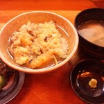 天ぷら たけうち - 最後は、天茶で〆ました