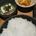Gohanya Fukurou - ご飯と小鉢が２つ