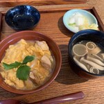 たまや - コースの小親子丼セット