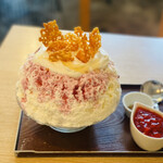 サカノウエカフェ - おとないちご　tp苺の白ワインコンポート