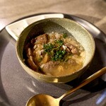 TEPPAN MAFIA 吉祥寺店 - テールスープを加えてお茶漬け風に