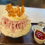 サカノウエカフェ - おとないちご　tp苺の白ワインコンポート