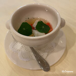 プチレストラン ブーケ・ド・フランス - トマトと水蛸のスープ仕立て