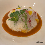 プチレストラン ブーケ・ド・フランス - オマール海老のバプール ソースクリュスタッセ