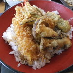 初花 - よくばり天丼(天丼アップ)