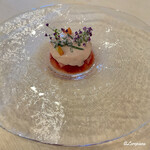 プチレストラン ブーケ・ド・フランス - 苺､苺のソルベ､苺のエスプーマ､苺のカタナーラ